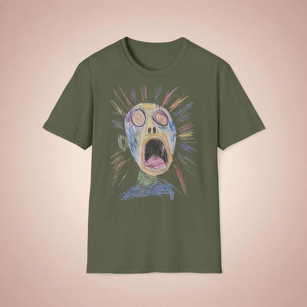 Screaming Face Graphic T‑Shirt — GOGO PREMIUM