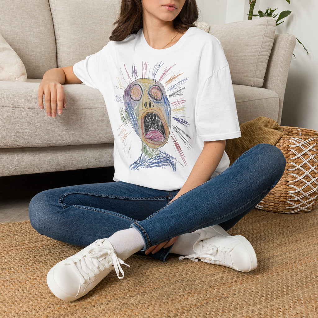 Screaming Face Graphic T‑Shirt — GOGO PREMIUM