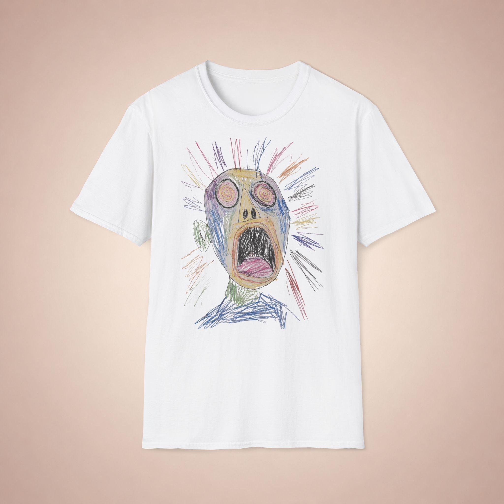 Screaming Face Graphic T‑Shirt — GOGO PREMIUM