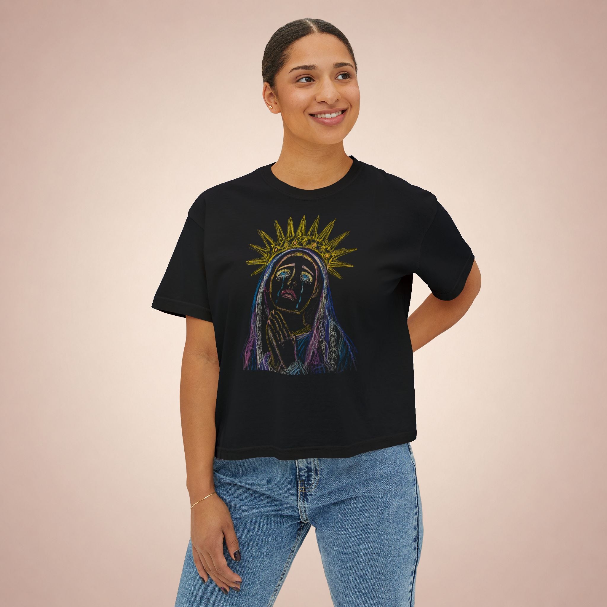 L'IMMACOLATA – Original Artwork by Anna (11 Years Old) | GOGOtshirt Premium Graphic Tee